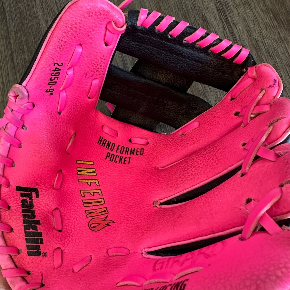 Kids Pink Baseball Glove